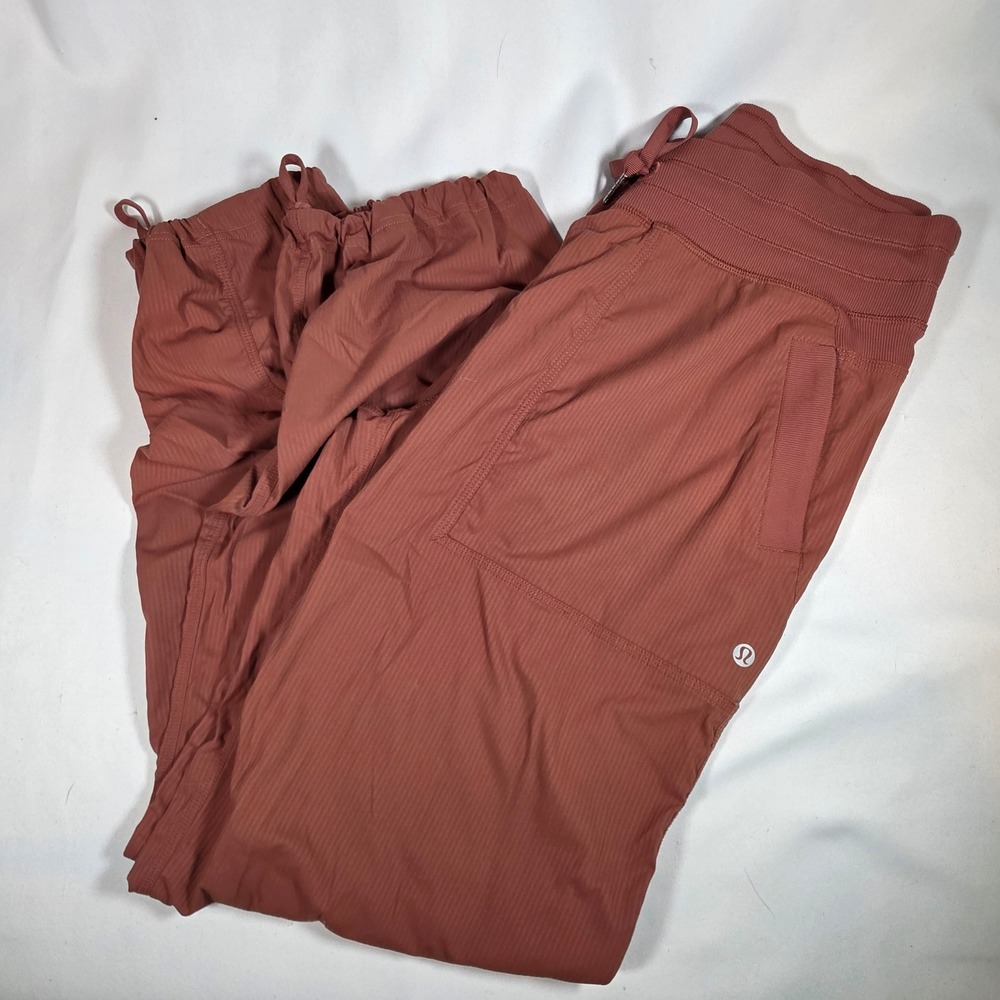 LULULEMON Dance Studio Pants Womens 12 Ancient Copper Cinch Hem Jogger